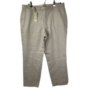 Banana Republic Heritage Pants Mens 33x28 Slim Fit Linen Blend New Hemmed